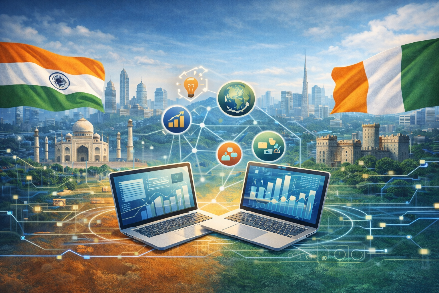India & Ireland in the Digital Race: What Growing Businesses Can Learn from Each Other - Featured insight image illustrating key concepts and insights